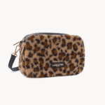 SAC TROTTEUR MOUMOUTE 518-022 LANCASTER NOIR LÉOPARD VUE DE FACE