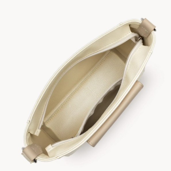 517-24 SAC TROTTEUR MAYA BLANC NACRÉ VUE INTÉRIEURE