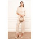 PETIT SAC À MAIN EXO TRINITY 480-033 LANCASTER NAT-CROCO VUE DE FACE