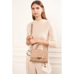 PETIT SAC À MAIN EXO TRINITY 480-033 LANCASTER NAT-CROCO VUE DE FACE