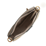 PETIT SAC DEMI-LUNE GIULIA MAC ALYSTER KC-103 TAUPE VUE LATÉRALE
