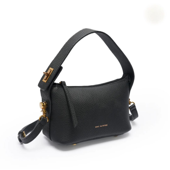 SAC À MAIN CELIA MAC ALYSTER KC-401 NOIR VUE LATÉRALE