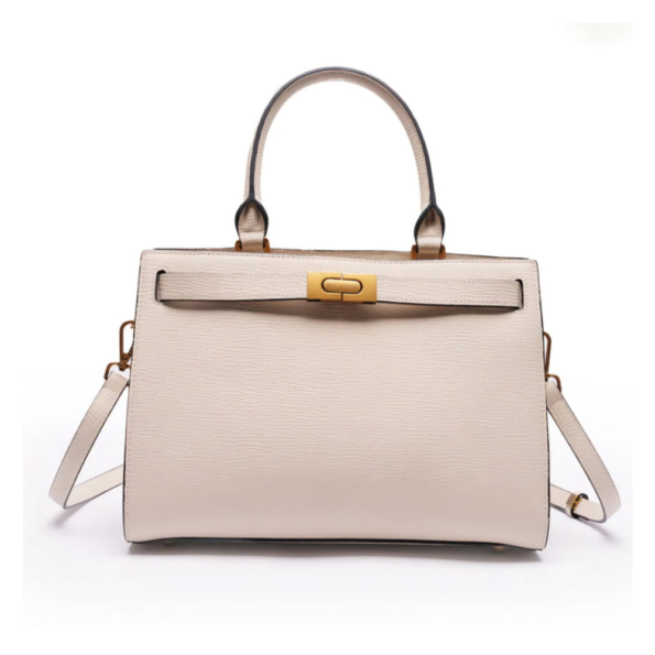 SAC À MAIN JADE MAC ALYSTER KC-502 ÉCRU VUE DE FACE
