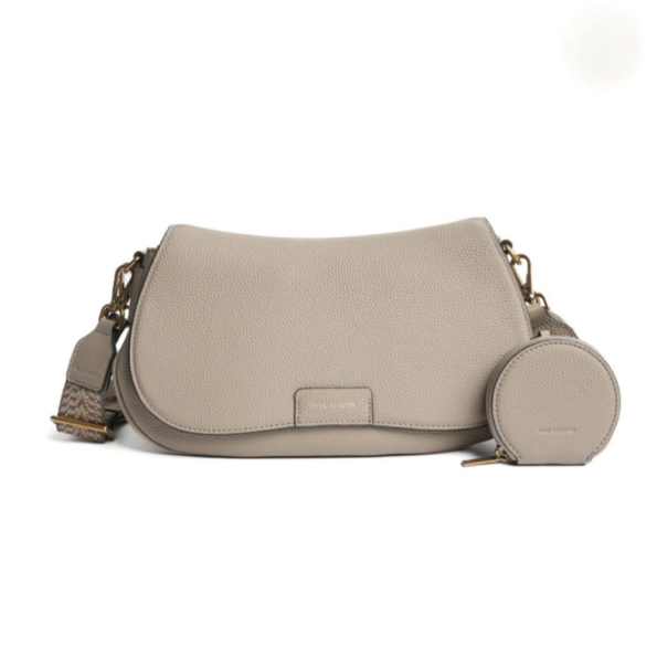 SAC À RABAT GIULIA MAC ALYSTER KC-106 TAUPE VUE DE FACE