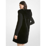 GILET À CAPUCHON EN FAUSSE FOURRURE MATELASSÉE MICHAEL KORS BLACK 2