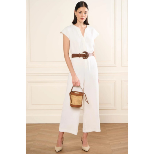 PETIT SAC SEAU CANNAGE ROTIN 480-110 LANCASTER CAMEL VUE EN SITUATION