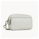 SAC BANDOULIÈRE MILAN AMA 480-062 LANCASTER GRIS CLAIR VUE DE FACE