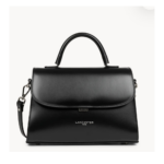 433-17 SAC À MAIN M SUAVE EVEN LANCASTER NOIR VUE DE FACE