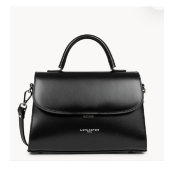 433-17 SAC À MAIN M SUAVE EVEN LANCASTER NOIR VUE DE FACE