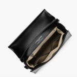 433-17 SAC À MAIN M SUAVE EVEN LANCASTER NOIR VUE DE FACE