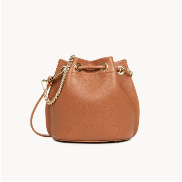 470-80 SAC BOURSE S ALBA DOUBLE LANCASTER CAMEL-IN-ORANGE VUE DE DOS