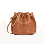 470-80 SAC BOURSE S ALBA DOUBLE LANCASTER CAMEL-IN-ORANGE VUE DE FACE