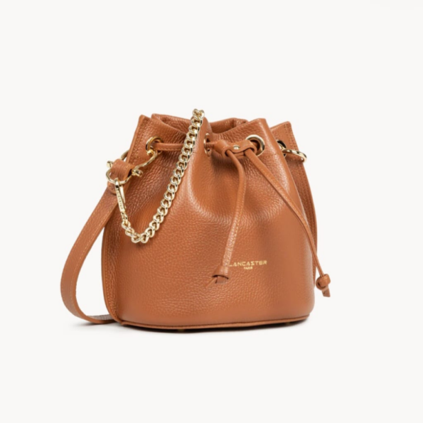 470-80 SAC BOURSE S ALBA DOUBLE LANCASTER CAMEL-IN-ORANGE VUE LATÉRALE