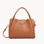 470-83 SAC À MAIN S IDA DOUBLE LANCASTER CAMEL-IN-ORANGE VUE DE FACE
