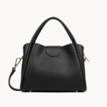 470-83 SAC À MAIN S IDA DOUBLE LANCASTER NOIR-IN-NUDE VUE DE FACE