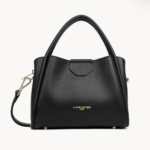470-83 SAC À MAIN S IDA DOUBLE LANCASTER NOIR-IN-NUDE VUE DE FACE