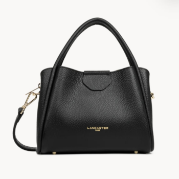 470-83 SAC À MAIN S IDA DOUBLE LANCASTER NOIR-IN-NUDE VUE DE FACE