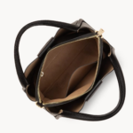 470-83 SAC À MAIN S IDA DOUBLE LANCASTER NOIR-IN-NUDE VUE DE FACE
