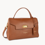 531-071 CARTABLE M DONNA GRACE LANCASTER CAMEL FONCÉ VUE DE FACE