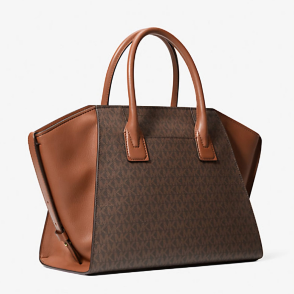GRAND SAC AVRIL LOGO SIGNATURE MICHAEL KORS 35F4G4VS3B BROWN VUE DE DOS