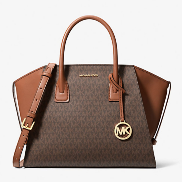 GRAND SAC AVRIL LOGO SIGNATURE MICHAEL KORS 35F4G4VS3B BROWN VUE DE FACE
