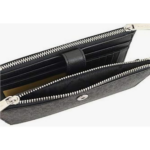 POCHETTE JET SET TRAVEL WALLET DOUBLE ZIP MICHAEL KORS 35F8GTVW0B BLACK VUE EN SITUATION