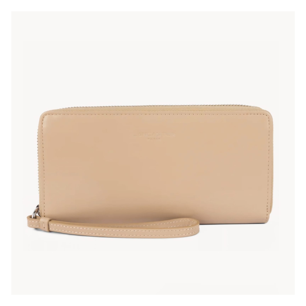 PORTEFEUILLE COMPAGNON LANCASTER PARIS PM 131-026 BEIGE FONCÉ VUE DE FACE PORTEFEUILLE COMPAGNON LANCASTER PARIS PM 131-026 BEIGE FONCÉ VUE DE FACE