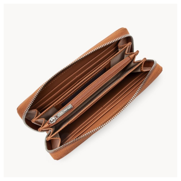 PORTEFEUILLE COMPAGNON LANCASTER PARIS PM 131-026 CAMEL VUE INTÉRIEURE