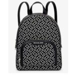 SAC À DOS JAYCEE BLACK SILVER MICHAEL KORS 35F4S8TB2J VUE DE FACE