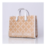 SAC FOURRE-TOUT GIGI MICHAEL KORS 30S4S3GT30 VUE DE FACE NAT-WHITE