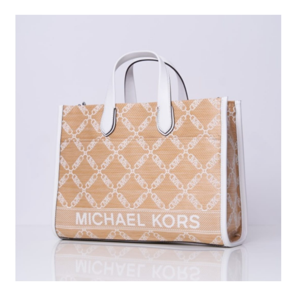 SAC FOURRE-TOUT GIGI MICHAEL KORS 30S4S3GT30 VUE LATÉRALE 2 NAT-WHITE