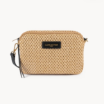 518-030 SAC TROTTEUR ZIPPÉ OSIER LANCASTER NOIR VUE DE FACE