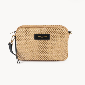 518-030 SAC TROTTEUR ZIPPÉ OSIER LANCASTER NOIR VUE DE FACE