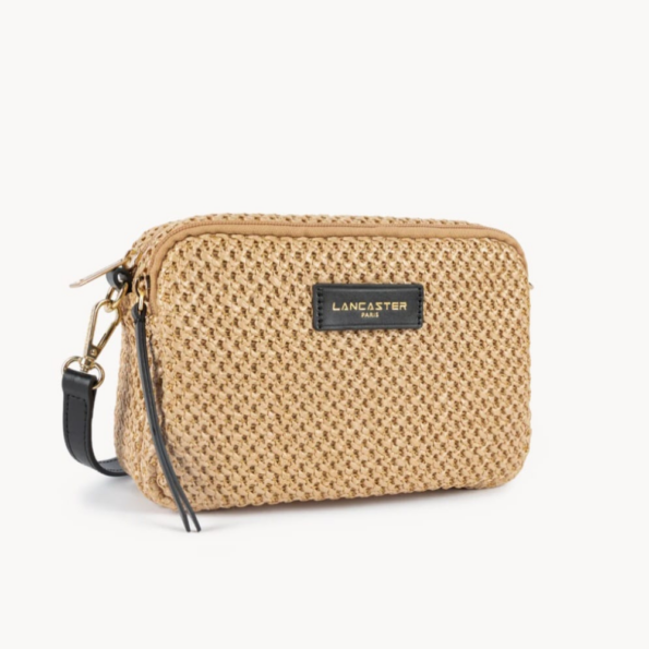 518-030 SAC TROTTEUR ZIPPÉ OSIER LANCASTER NOIR VUE LATÉRALE