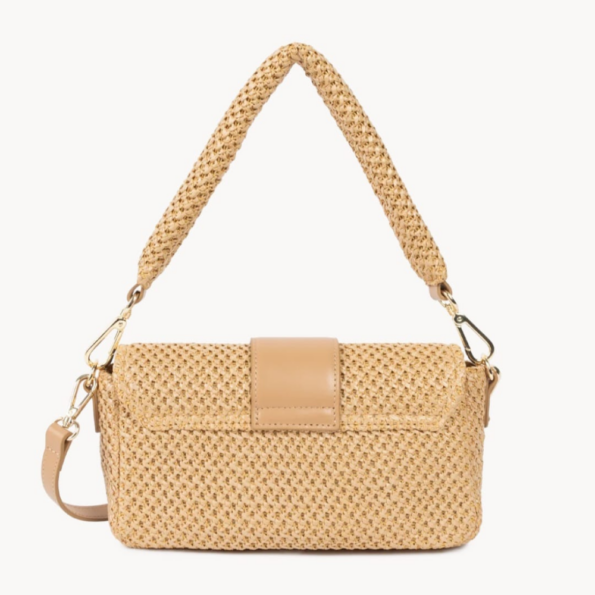 518-031 SAC TROTTEUR ZIPPÉ OSIER LANCASTER NATUREL VUE DE DOS