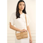 518-031 SAC TROTTEUR ZIPPÉ OSIER LANCASTER NATUREL VUE DE FACE