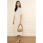 518-043 SAC BAGUETTE ZIPPÉ OSIER LANCASTER NATUREL VUE DE FACE