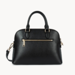 538-004 SAC DEMI-LUNE M SIERRA JIA LANCASTER NOIR VUE DE FACE