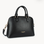 538-004 SAC DEMI-LUNE M SIERRA JIA LANCASTER NOIR VUE DE FACE