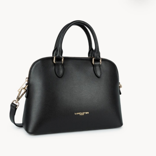538-004 SAC DEMI-LUNE M SIERRA JIA LANCASTER NOIR VUE LATÉRALE
