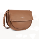 576-002 SAC BESACE À RABAT M SOFT SELMA LANCASTER CAMEL VUE DE FACE