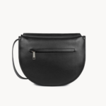 576-004 SAC BESACE ZIPPÉ M SOFT SELMA NOIR VUE DE FACE