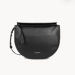 576-004 SAC BESACE ZIPPÉ M SOFT SELMA NOIR VUE DE FACE