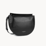 576-004 SAC BESACE ZIPPÉ M SOFT SELMA NOIR VUE DE FACE