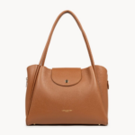 SAC CABAS ÉPAULE IDA DOUBLE NOIR-IN-NUDE 470-85 LANCASTER VUE DE FACE
