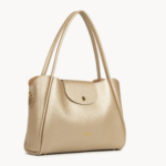 SAC CABAS ÉPAULE IDA DOUBLE NOIR-IN-NUDE 470-85 LANCASTER VUE DE FACE