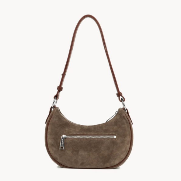 480-081 PETIT SAC BESACE SUEDE CHATAIGNE VUE DE DOS LANCASTER