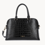 GRAND SAC DEMI-LUNE EXO LANCASTER 524-114 NOIR VUE DE FACE