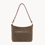 PETIT SAC SEAU SUEDE 480-80 LANCASTER CHÂTAIGNE VUE DE FACE
