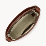 PETIT SAC SEAU SUEDE 480-80 LANCASTER CHÂTAIGNE VUE DE FACE